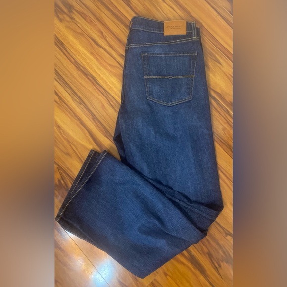 Lucky Brand 361 Vintage Dark Blue Straight Jeans - Picture 1 of 4